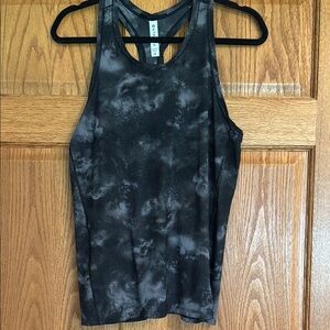 Athleta Black and Gray Athletic Tank Top